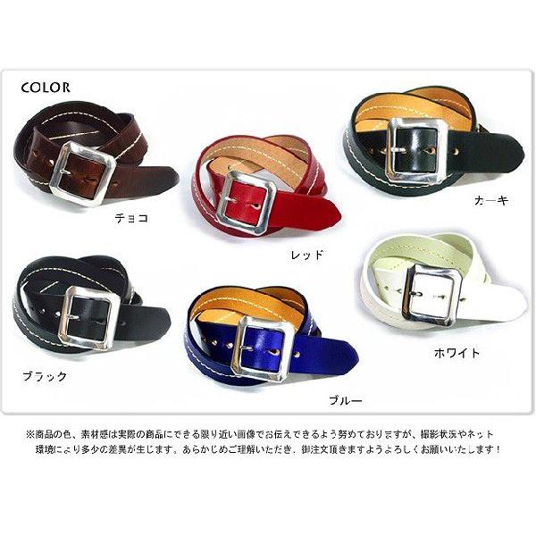 ベルト メンズ カジュアルステッチラインベルトレザー革 ベルト日本製 |  | 02