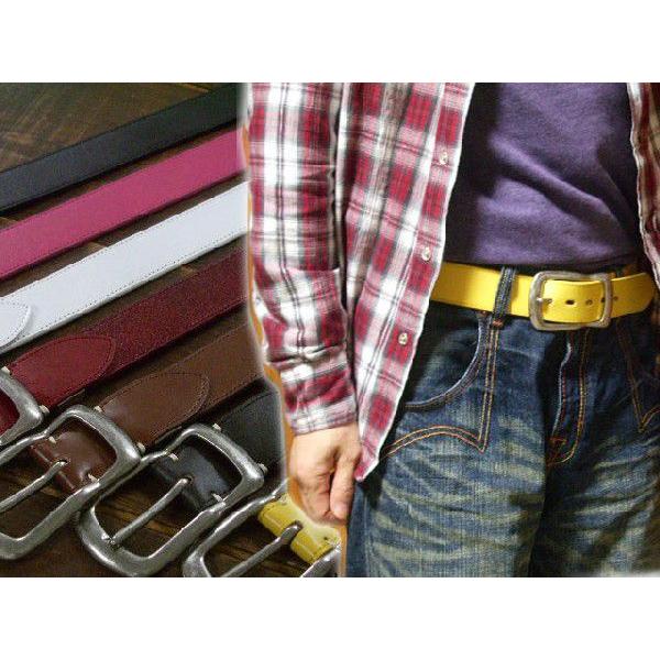 ベルト メンズ 通販 カジュアルビンテージ調馬蹄型バックルカラフルベルトプレーンカジュアルベルト | 