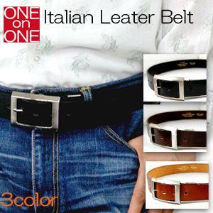 ベルト メンズ カジュアルイタリアンレザーシンプルベルト日本製 | 