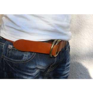 ベルト メンズ カジュアルレトロな雰囲気を漂わせるリアルレザー本革 のリングベルト日本製 |  | 01