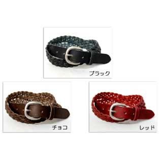 ベルト 通販 カジュアルレトロな雰囲気を漂わせるベンズレザー本革 のメッシュベルト |  | 01