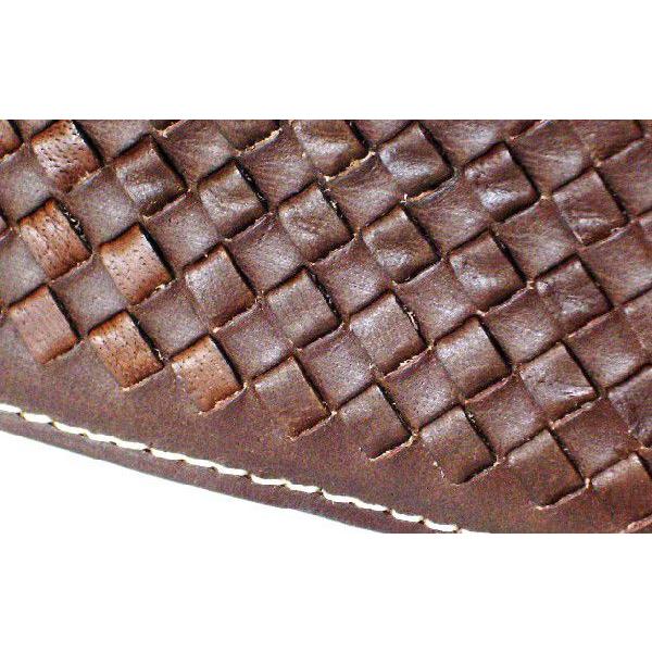 メンズ財布 レザーウォレット 通販ワンオンワンオリジナルレザー革 メッシュ長財布 |  | 02