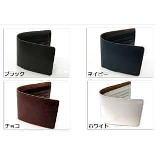 ワンオンワンシンプルソフトリアルレザー二つ折り財布 |  | 02