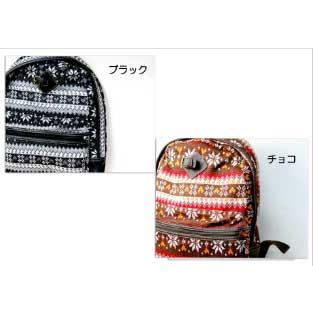 デイパック リュック バックパック メンズバッグ レディースバッグ 通販優美社雪柄ジャガードニット |  | 02