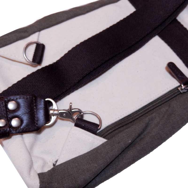 ハンプコウボウ 帆布工房 コンビカラー帆布 縦型ボディバッグ |  | 04