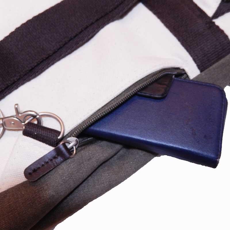 ハンプコウボウ 帆布工房 コンビカラー帆布 縦型ボディバッグ |  | 05