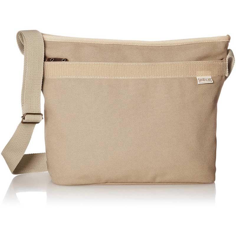 ハンプコウボウ 帆布工房 2トーンショルダーバッグMフラップ変形タイプ キャンバス メンズ 男女兼用 布 通勤 通学 ブランド 人気 帆布 |  | 03