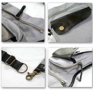 帆布工房パラフィン加工10号帆布2WAYボディーバッグ ショルダーバッグ |  | 01