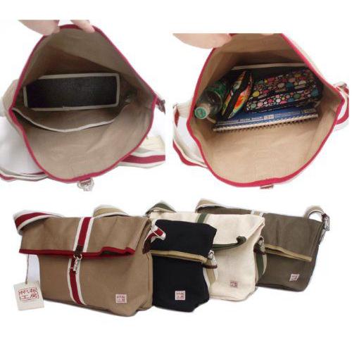 ラインシリーズ口折れタイプショルダーバック キャンバス メンズ A4 男女兼用 布 通勤 通学 ブランド 人気 帆布 |  | 01