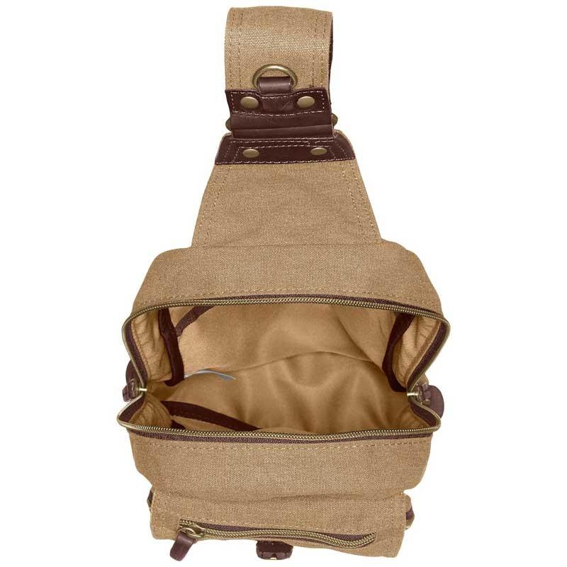 ハンプコウボウ 帆布工房 革付属10号帆布 縦型ボディバッグ |  | 05