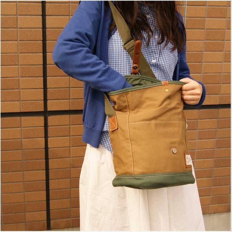 チエミサック キャンバスコットン口折れショルダーバッグ |  | 03