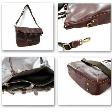 ショルダーバッグ 革 ナチュラルレザー 「遊喜・クリエイターズ」2WAYニュートートバッグ ショルダーバッグ 口折れバッグ |  | 01