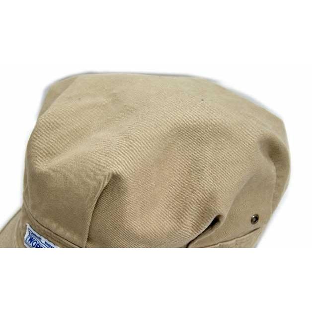 ワークキャップ 帽子 ガロン サンピラー“FARMER”ワークキャップタック付、レザーアジャスター付 日本製 |  | 04