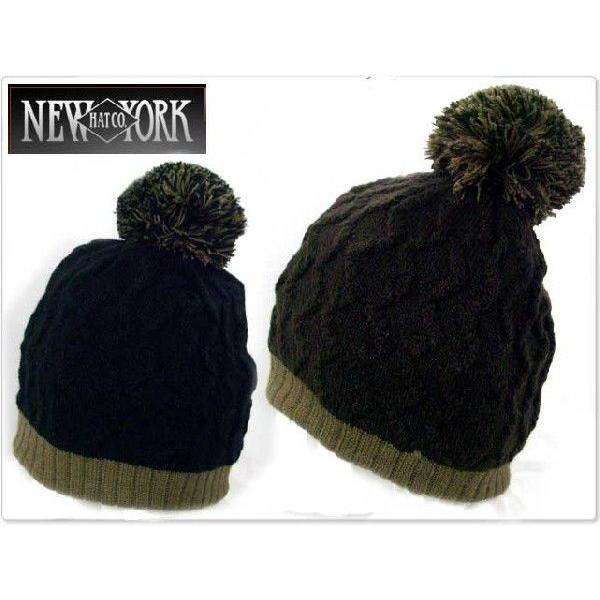 ニューヨークハットNEWYORKHATボンボンつきニット帽 PomAW | 