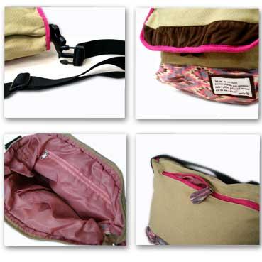 ショルダーバッグ アネロ ジェオメトリック柄キャンバスショルダーバッグ |  | 01