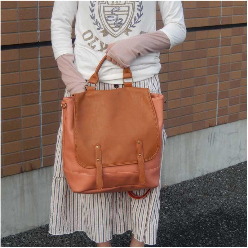 リュックサック アネロ バックパック デイバック フェイクレザースクエアリュック 3Wayバッグ |  | 02