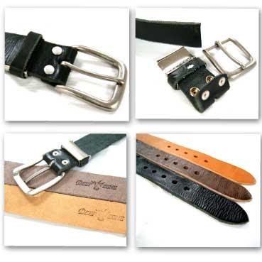 ベルト メンズ 通販ディープゾーン栃木レザーベルト、ハンドグリップで仕上げたコバのヨレ感が絶妙なシンプルハーネスバックルベルト日本製 |  | 01