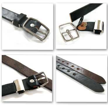 ベルト メンズ 通販ディープゾーン栃木レザーベルト、希少部位のショルダーつかった肉厚細幅ベルト日本製 |  | 01