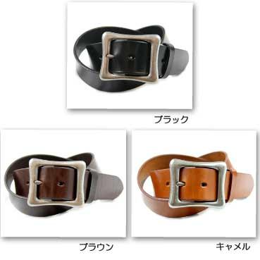 ベルト メンズ 通販ディープゾーン栃木レザーベルト、スムースな表面の微艶レザーに人気のレクタングラーバックルを使用したベルトです日本製R |  | 02