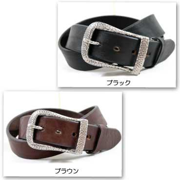 ベルト メンズ 通販ディープゾーン栃木レザーベルト、彫刻のような馬蹄型のピューターバックルのベルトです日本製 |  | 02