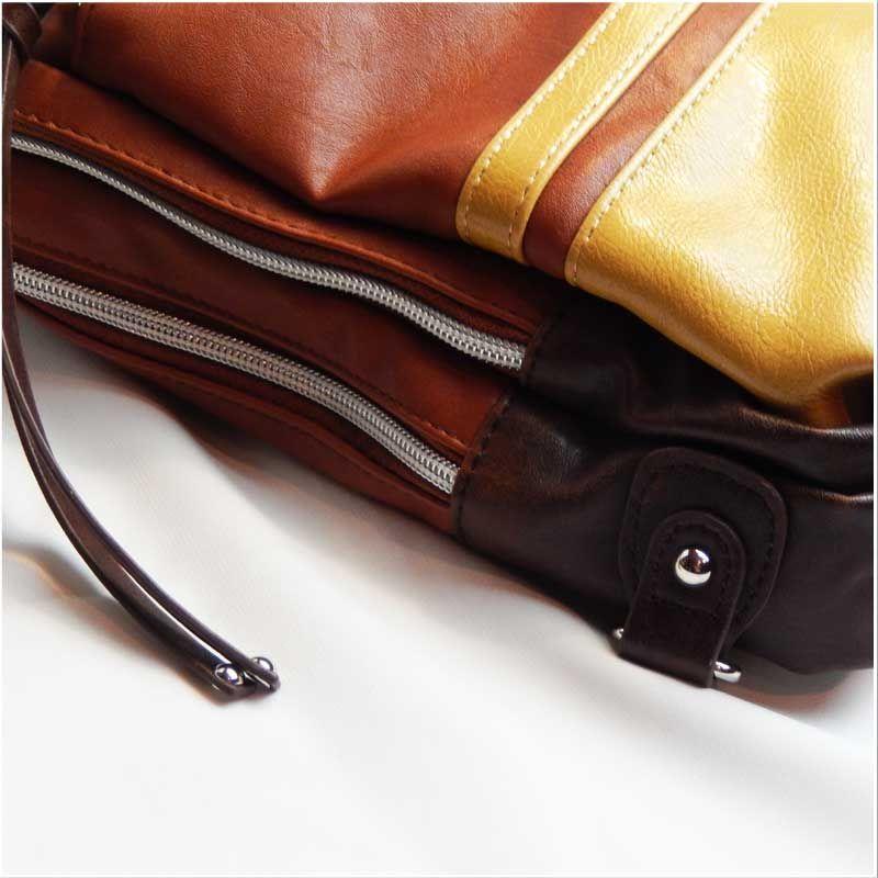 ウエストバック アネロ ボディーバッグ 斜めがけ フェイクレザー 切り替え合皮 |  | 03