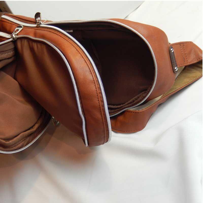 ウエストバック アネロ ボディーバッグ 斜めがけ フェイクレザー 切り替え合皮 |  | 05