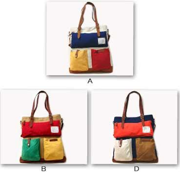 ショルダーバッグ アネロ トートバッグ キャンバス素材でポケットいっぱいな四角いトートとショルダーの2WAYバッグ |  | 02