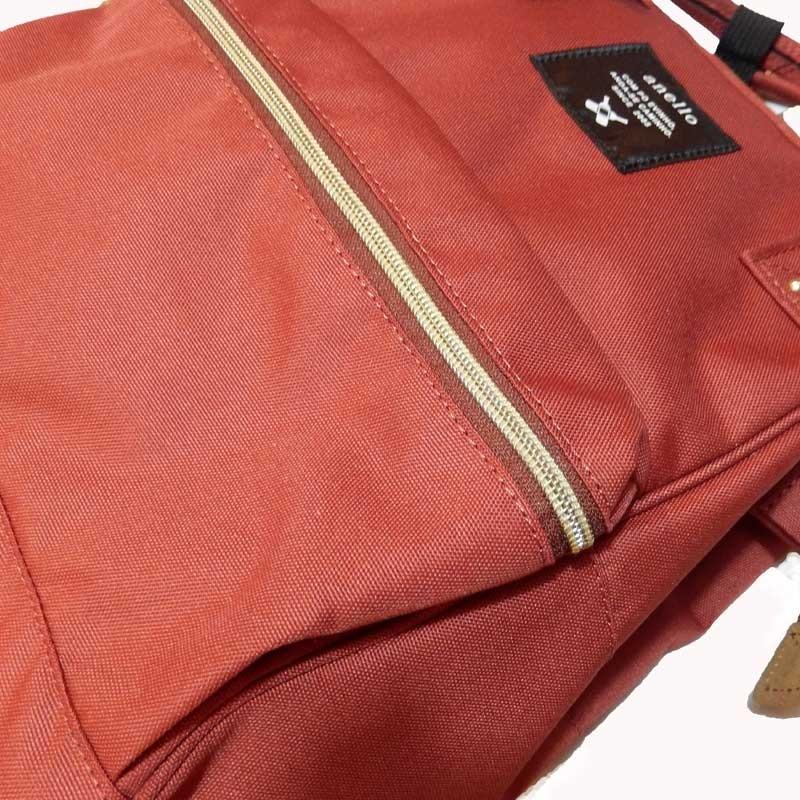 【サイドポケット付き】 リュック レディース がま口 スクエア ミニリュック/anello アネロ 背面ファスナー付 口金リュック Sサイズ AT-B0197B 正規品 |  | 03