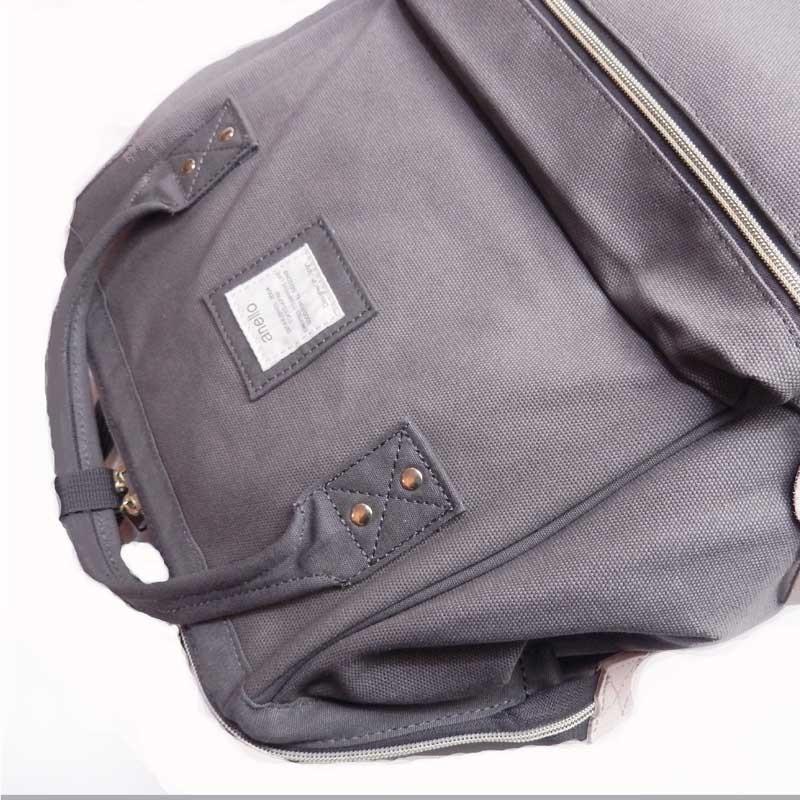 リュックサック アネロ バックパック デイバック ガバッと開いて一目で分かる!2way コットンキャンバス ワイヤーリュック |  | 05