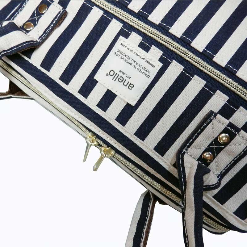 ボストンバッグ アネロ 口金コットンデニムa4 カジュアル キャンバス 旅行 がま口 |  | 05