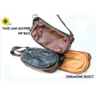 メンズバッグ 通販アネロ スタイリッシュフェイクレザーヒップバッグ |  | 01