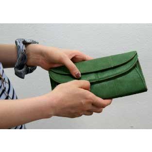 長財布 アネロ ロングウォレット フェイクレザーラップウォレット |  | 01