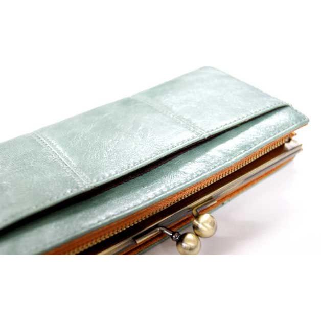 微艶フェイクレザーがま口ロングウォレット 長財布 anello 財布 アネロ |  | 03