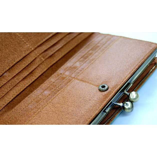 微艶フェイクレザーがま口ロングウォレット 長財布 anello 財布 アネロ |  | 04