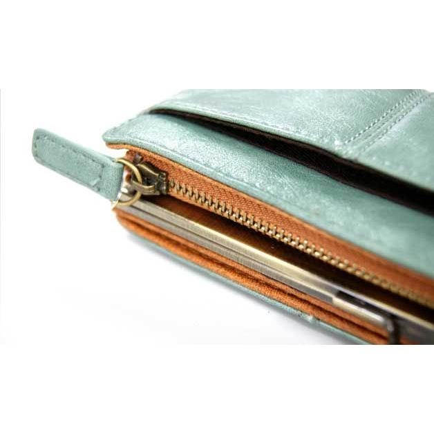 微艶フェイクレザーがま口ロングウォレット 長財布 anello 財布 アネロ |  | 05