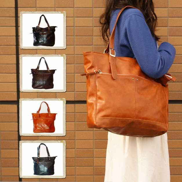 トートバッグ アネロ フェイクレザートートバッグ | 