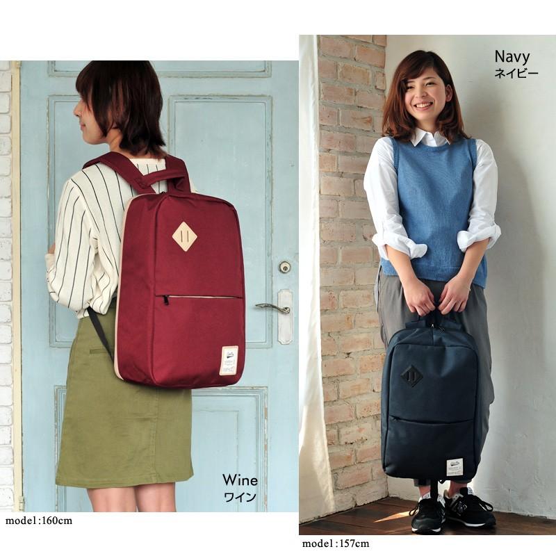 リュックサック アネロ バックパック デイバック ポリキャンバス スクエアビッグリュック 杢調素材がかわいい デイパック |  | 05