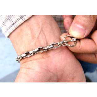 シルバー アクセサリー 925シルバースクリューチェーンブレスレット |  | 02