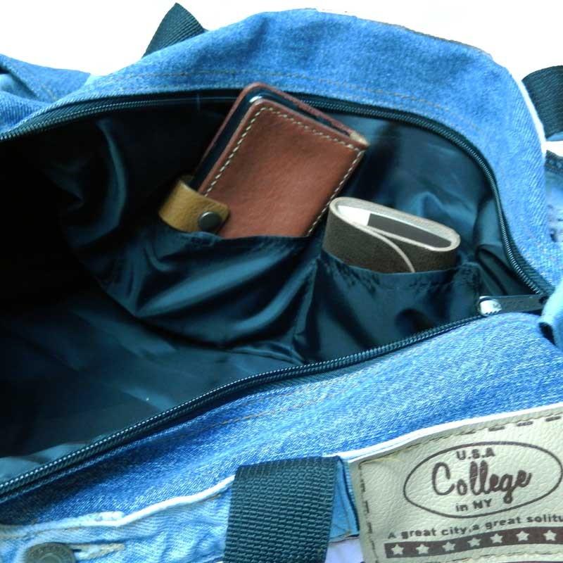 ボストンバック　ターンオーバー USEDデニムジーンズ UK FLAG ユニオンジャック、星条旗 ポケット国旗ロールボストンバック |  | 05