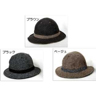 ブラウンチェアー帽子 メンズ レディース キャップ 通販ウールワイヤーハット |  | 02