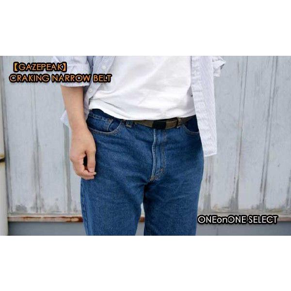 細幅 ゲーズピーククラッキングレザーナローベルト日本製 | 