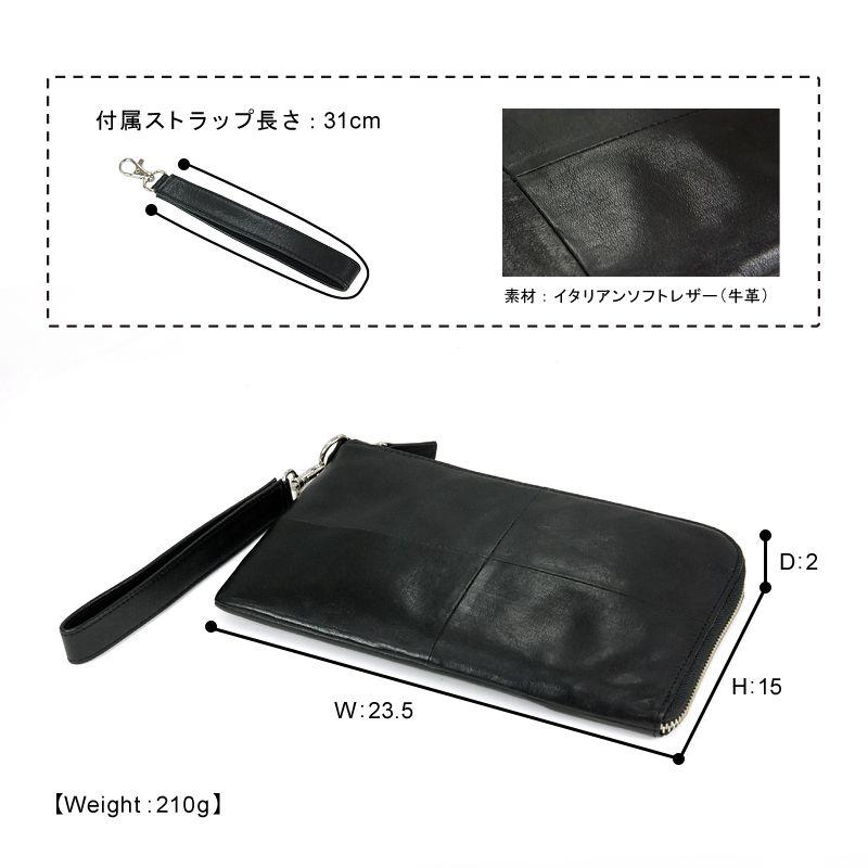 クラッチバッグ セカンドバッグ ハンドバッグ 革 コスタリベルタ Costa Liberta イタリアンレザー クラッチバッグ |  | 03