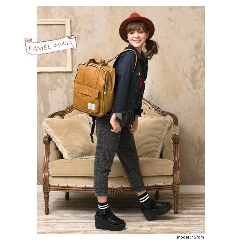 カジュアル セレクションカジュアルセレクション フェイクレザースクエアリュックサック |  | 05