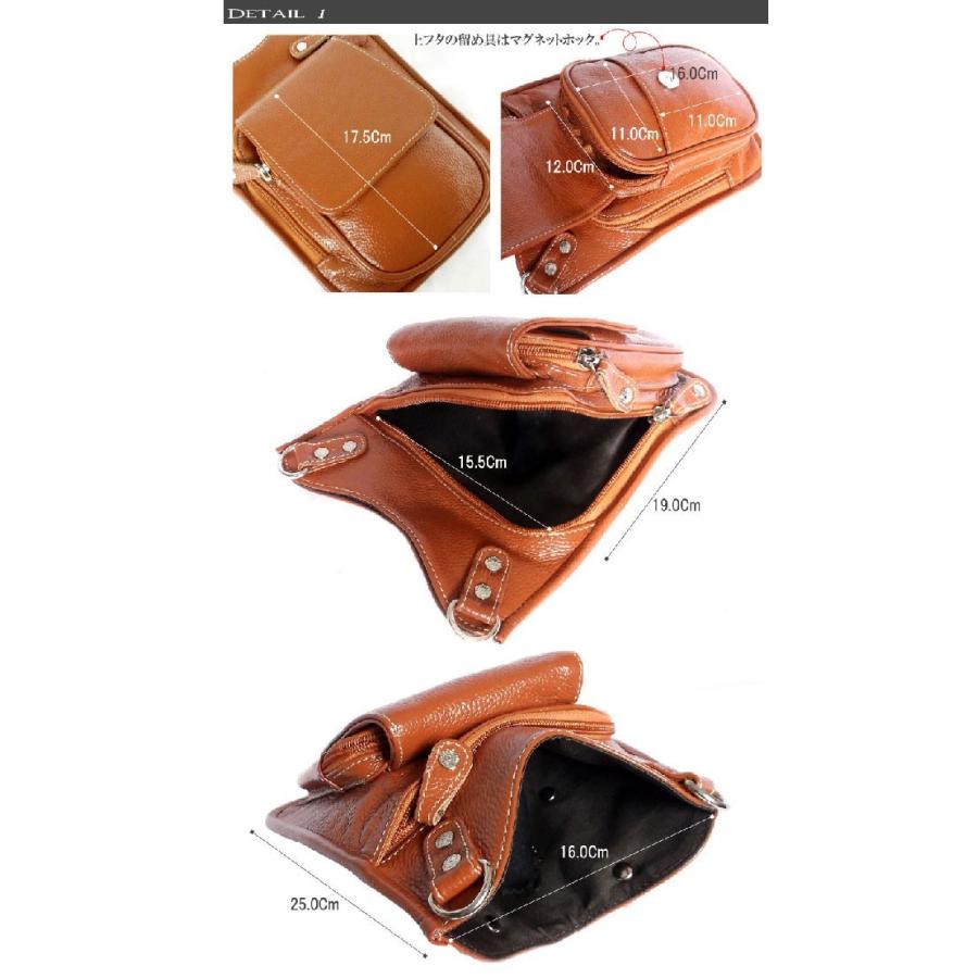 ショルダーバッグ ウエストバッグ 革 ディープゾーン メンズシュリンクレザーの2WAYバッグ 革 |  | 01