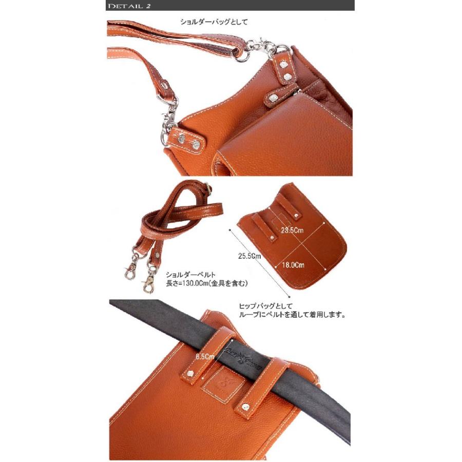 ショルダーバッグ ウエストバッグ 革 ディープゾーン メンズシュリンクレザーの2WAYバッグ 革 |  | 03