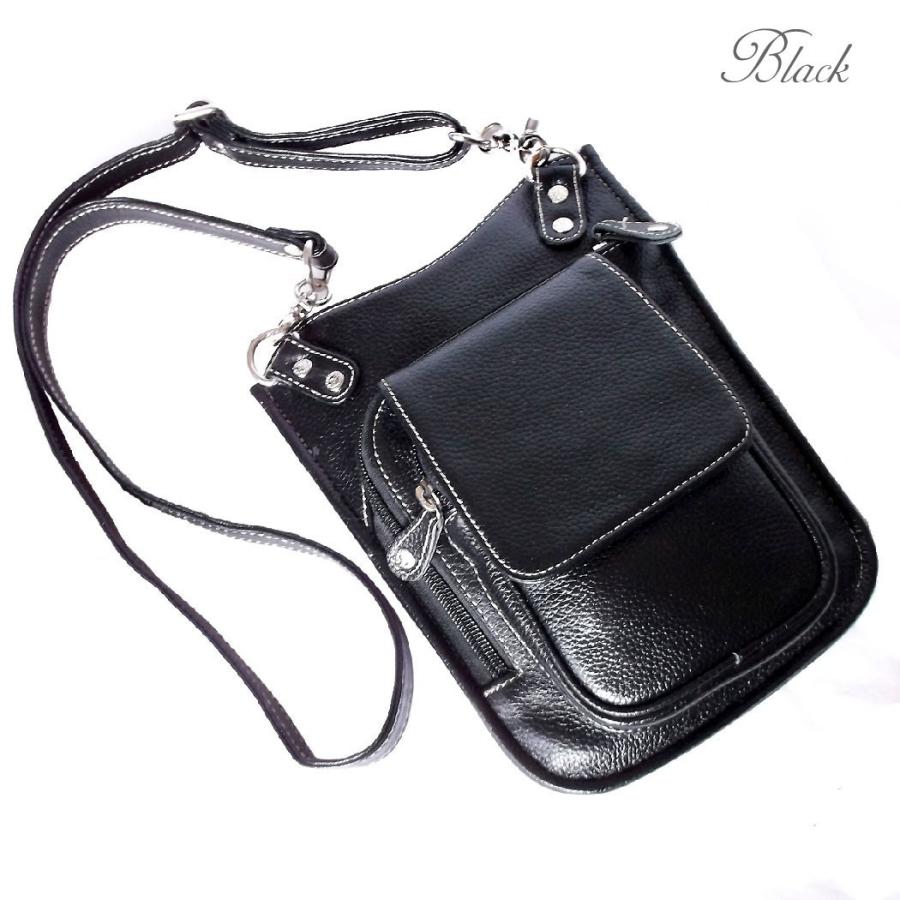 ショルダーバッグ ウエストバッグ 革 ディープゾーン メンズシュリンクレザーの2WAYバッグ 革 |  | 04