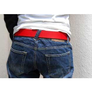 ベルト 革 ダディー  メンズ カジュアルアンティーク調オイルレザーと中古感たっぷりのバックルがいいダディー のギャリソンベルト ウェスタンベルト |  | 01