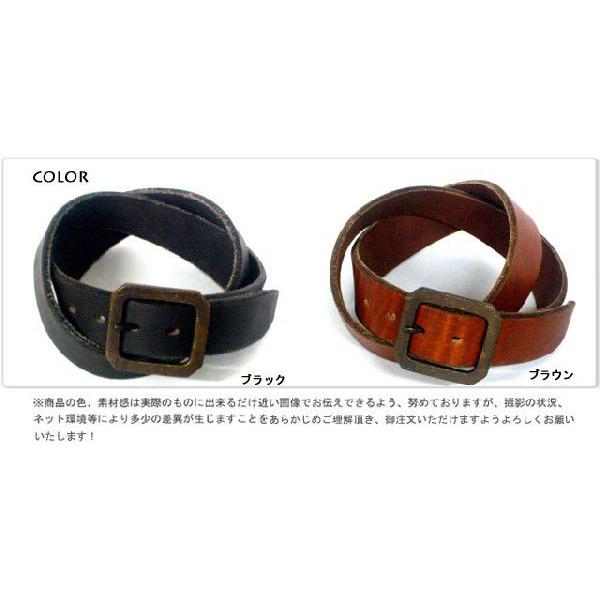 Dady オイルビンテージレザースクエアバックルベルトメンズベルト レディースベルト日本製 |  | 02