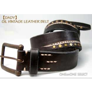 Dady/ベルト/革/本革/メンズ/カジュアル/アンティークレザーベルトベルト/belt/革/皮/レザー/MEN'S/あす楽対応/日本製 | 