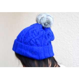 ケーブル編み ファーボンボンニット帽帽子 メンズ帽子 レディース帽子 ハット キャップ ニット帽 通販AW |  | 01